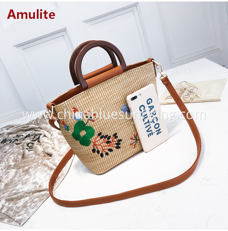 Fashion straw handbag